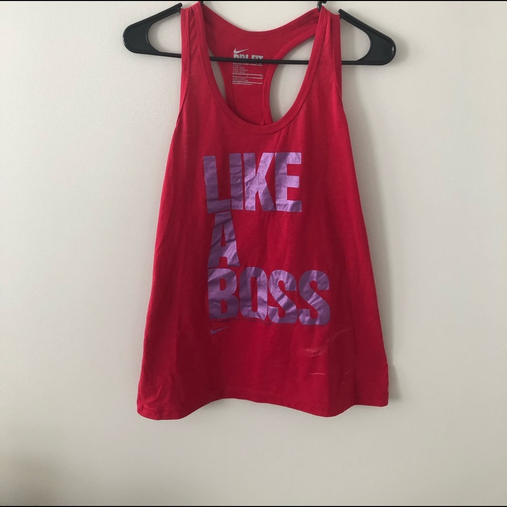 Red Nike Tank